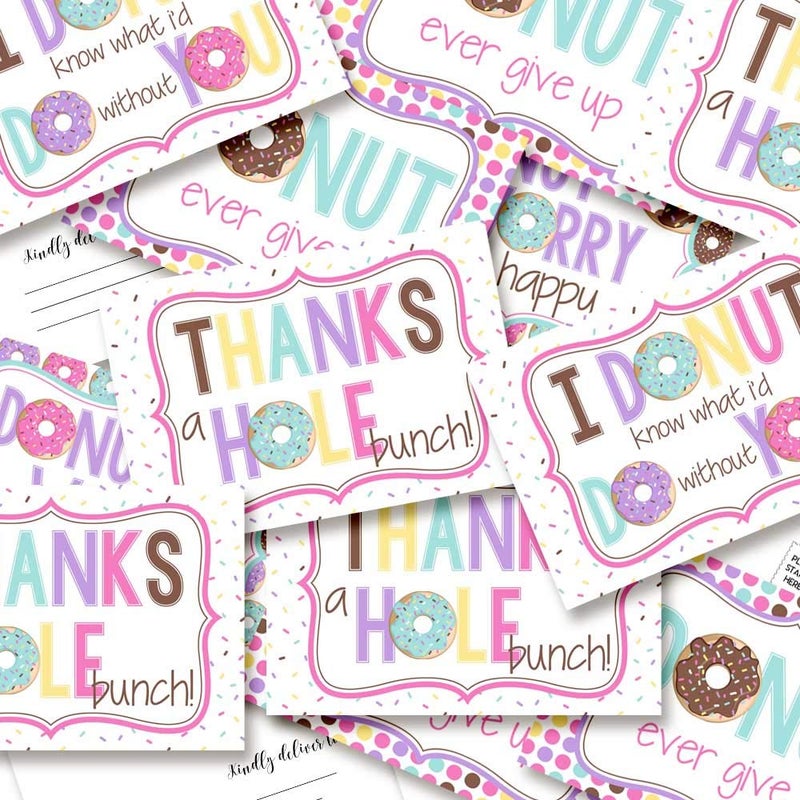 Amanda Creation Donut Themed Positive Thinking Blank Postcards To Send To Friends & Family, Total of 20 4"x6" Fill In Notecards (5 of each design) by AmandaCreation - Image 5